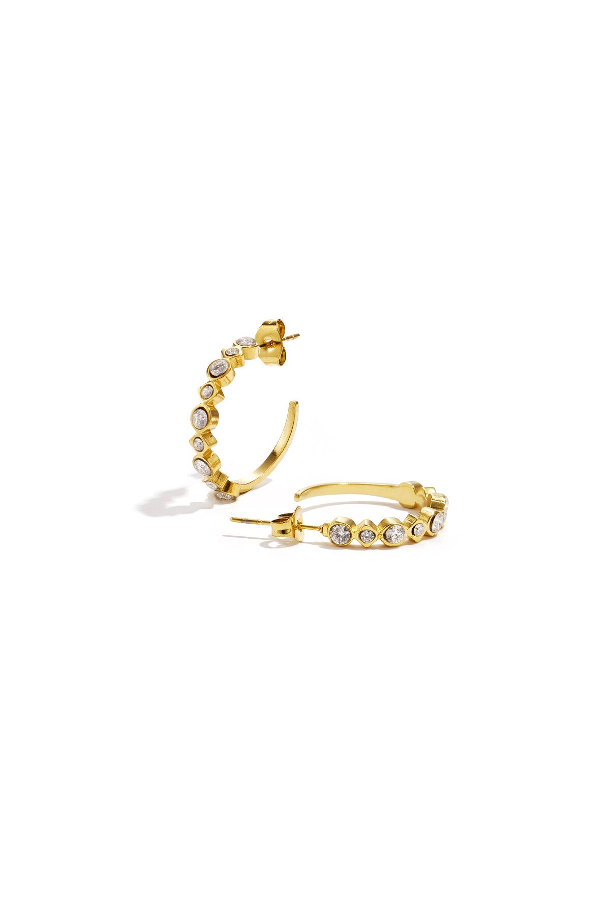 Stainless Steel Hoop Earrings circle Simple Daily Simple Series Women's jewelry