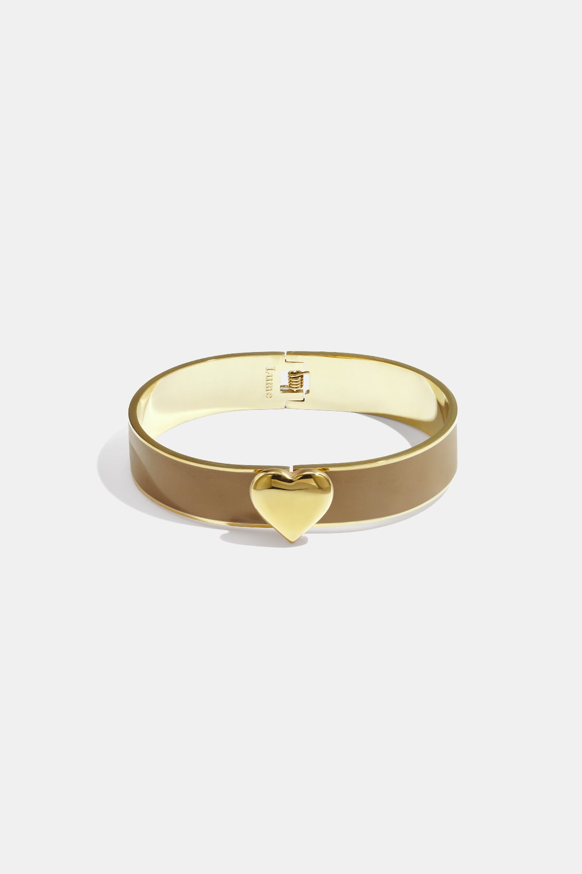 Bracelet in various colours with heart detail - 1.3 cm