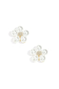 Elegant White Flower Cufflinks for Women