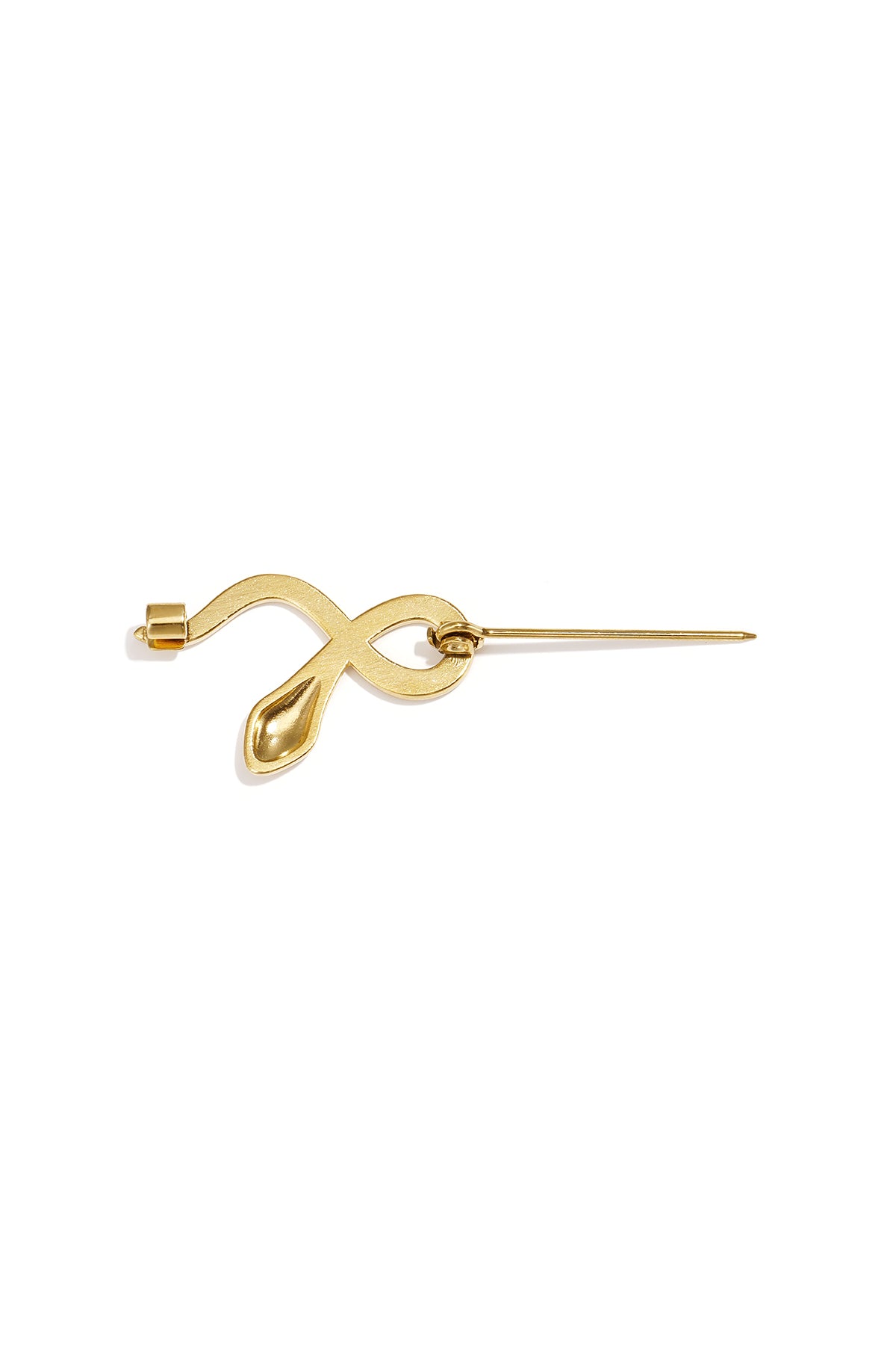 Broches met slangmotief, eenvoudig, roestvrij staal, dagelijkse accessoires