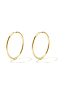 RVS oorbellen hoops medium Goud kleur Stainless Steel