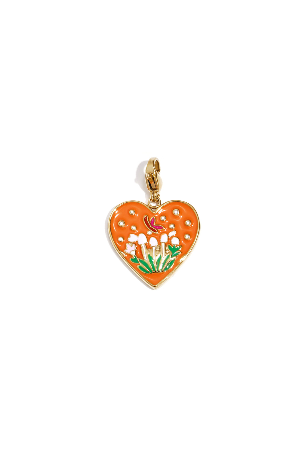 Sieraden bedel hart met tulpen DIY