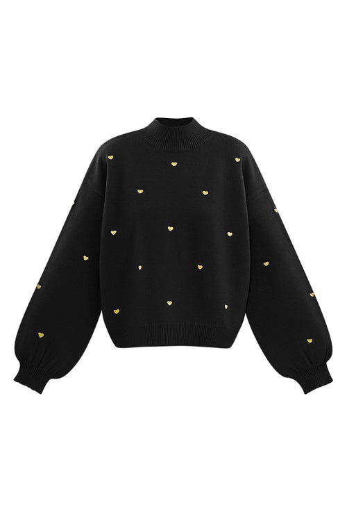 Acryl Gebreide Trui Casual Hart Patroon Herfst/Winter