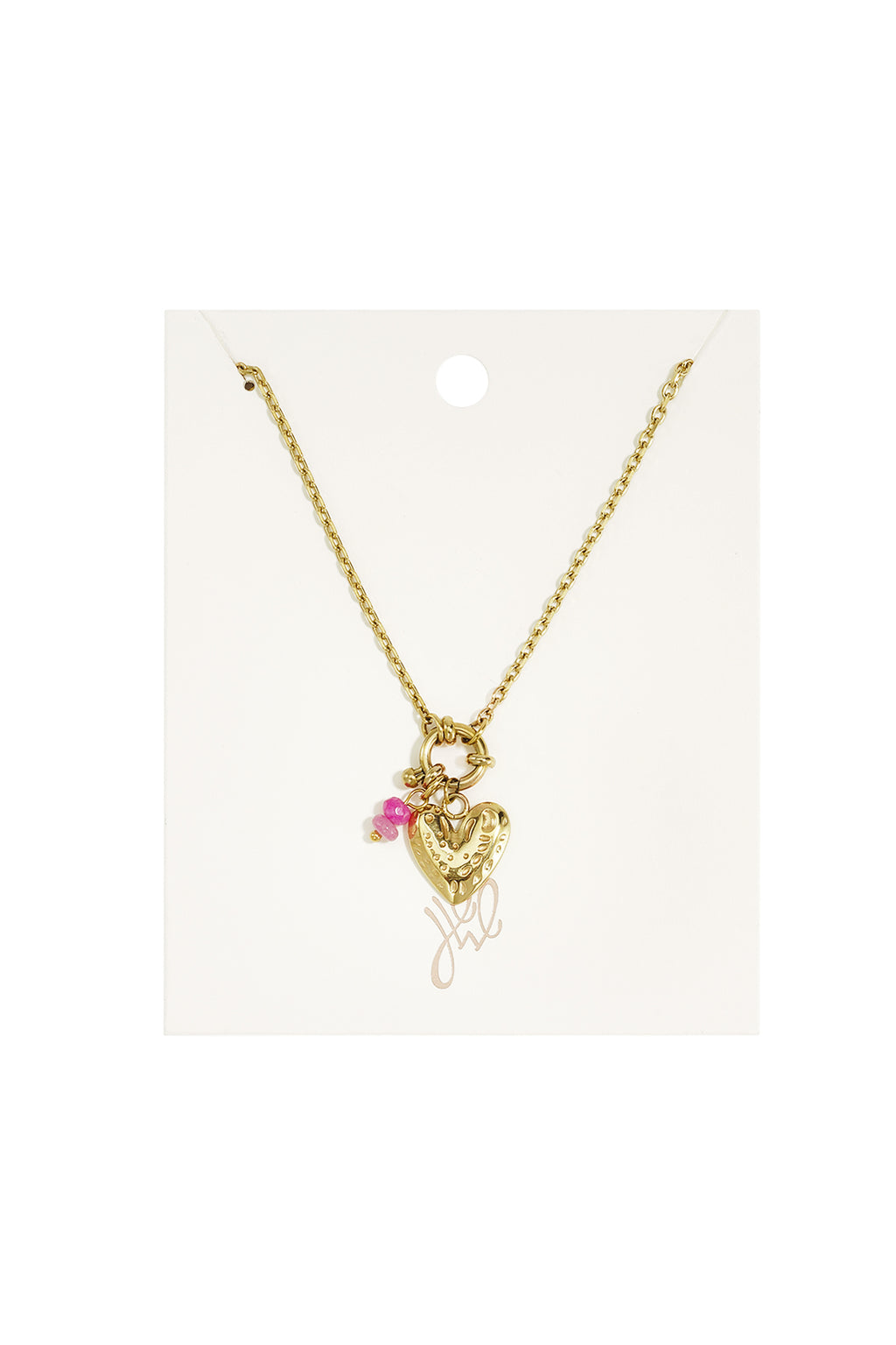 Roestvrijstalen hangerkettingen met hartje, eenvoudige dagelijkse serie, damessieraden