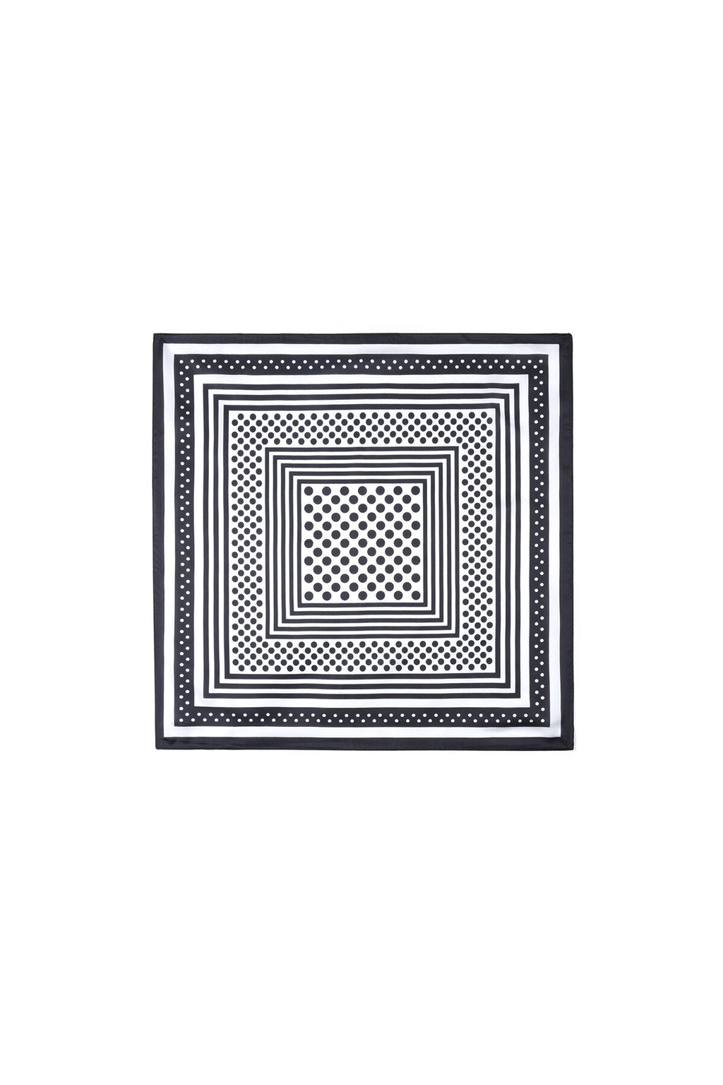 Elegant Black Polka Dot Summer Scarf for Women