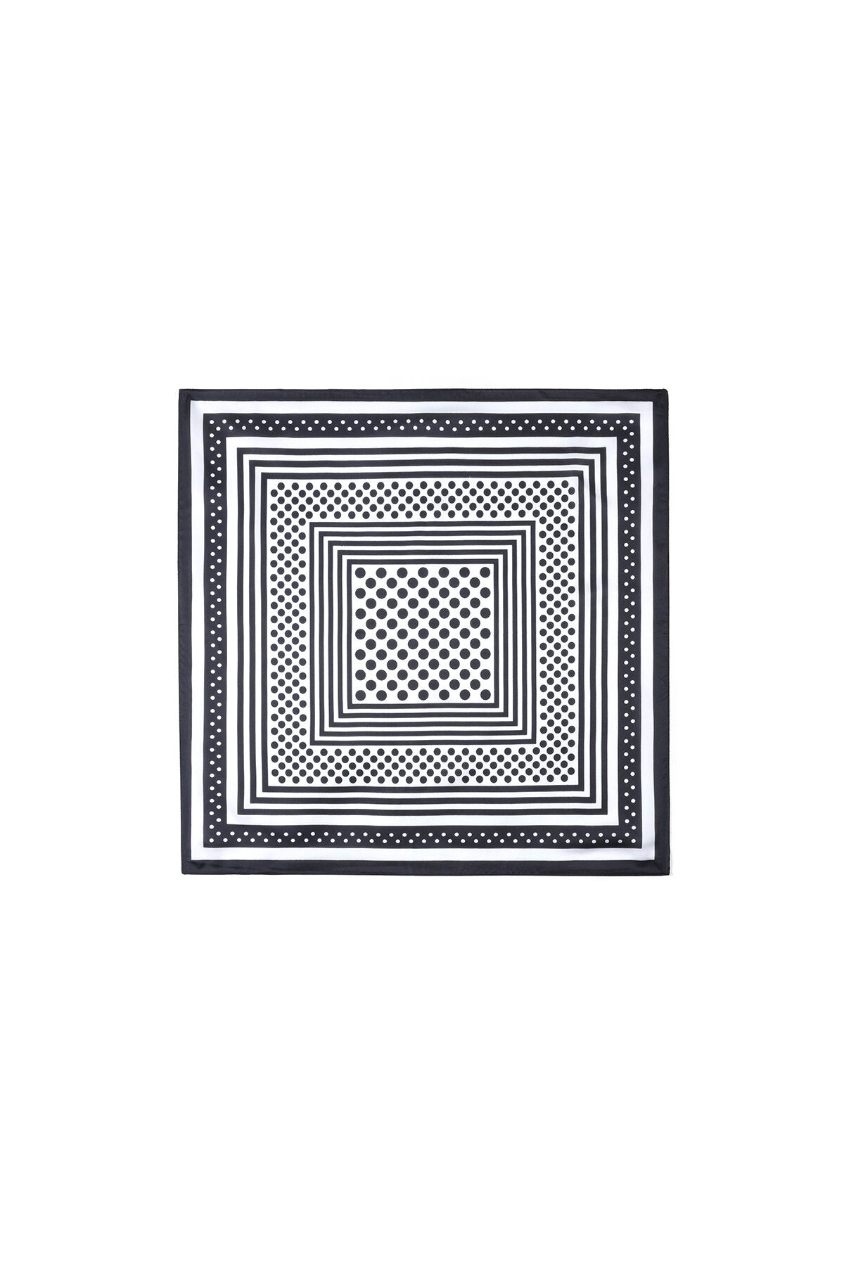 Elegant Black Polka Dot Summer Scarf for Women