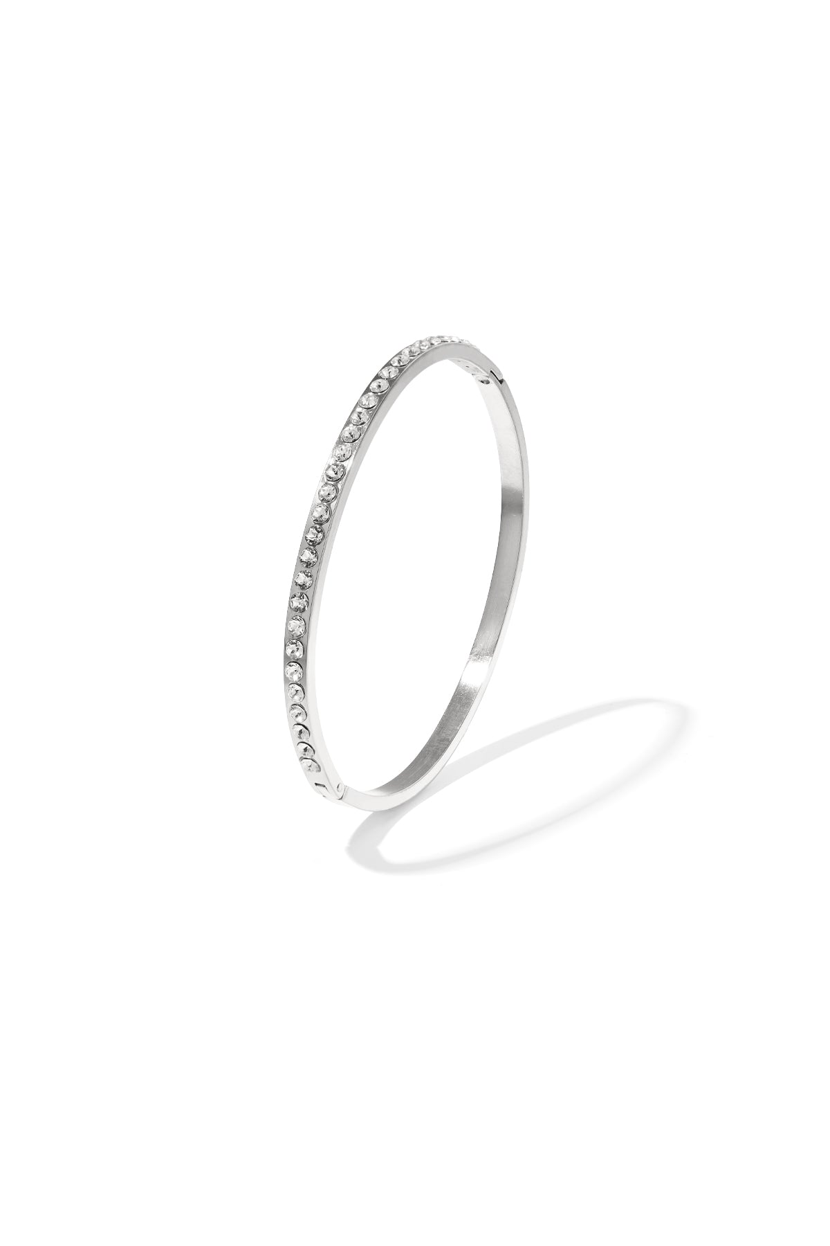 Bangle met rij steentjes